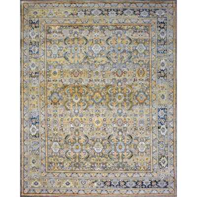 Abstract Area Rug in Beige