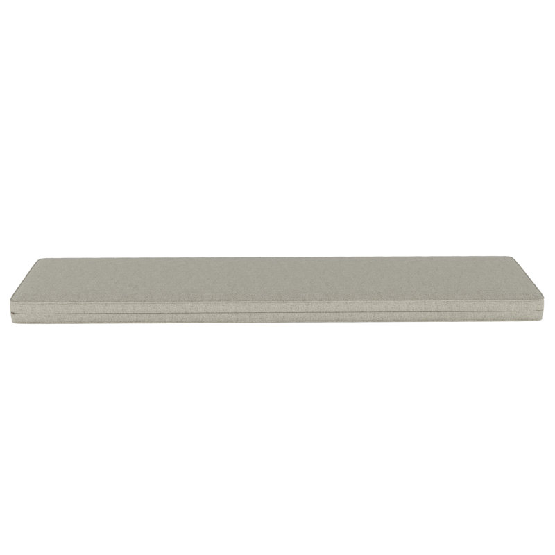 Indoor/Outdoor Sunbrella® Seat Cushion, 65" W x 18" D, Spectrum Dove Sunbrella® Plainweave