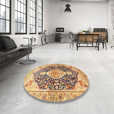 Tapis traditionnel beige / noir Girault