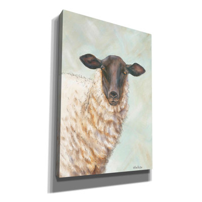 «Farm Sheep» par Pam Britton, art mural sur toile