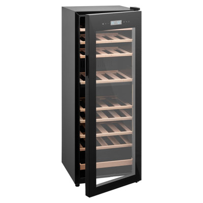 42 Bottle Wine Fridge, Freestanding Wine Cooler Refrigerator, Dual Zone Cooler, 41℉ to 65℉ Adjustable Temp Mini Cellar, Glass Door, For Home Office Bar, Red White Champagne or Sparkling Wines