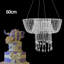 Jupe de lustre suspendue gâteau de mariage cristal / acrylique