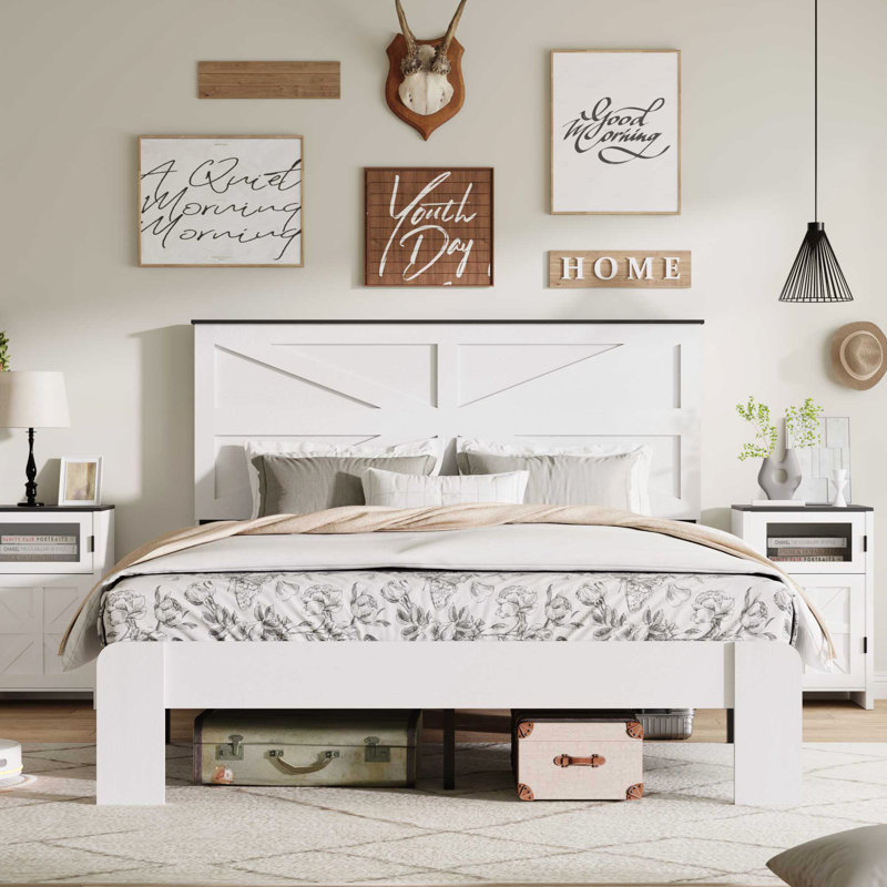 Bed Frame with Headboard, Queen