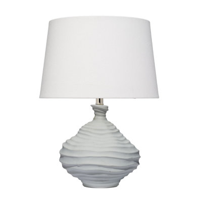 Dune Ceramic Table Lamp with Linen Shade