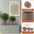 15" Outdoor Indoor Ceramic Pot Planter Decorative Planter with Drainage Hole Modern Patio Flower Pot for Garden Living Room Set of 3