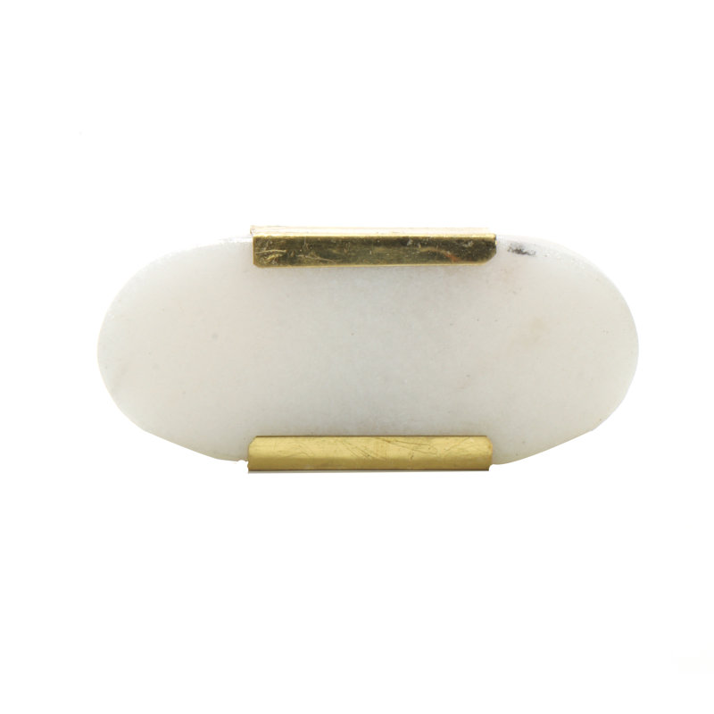 2 1/4" Length Oval Knob Multipack, White