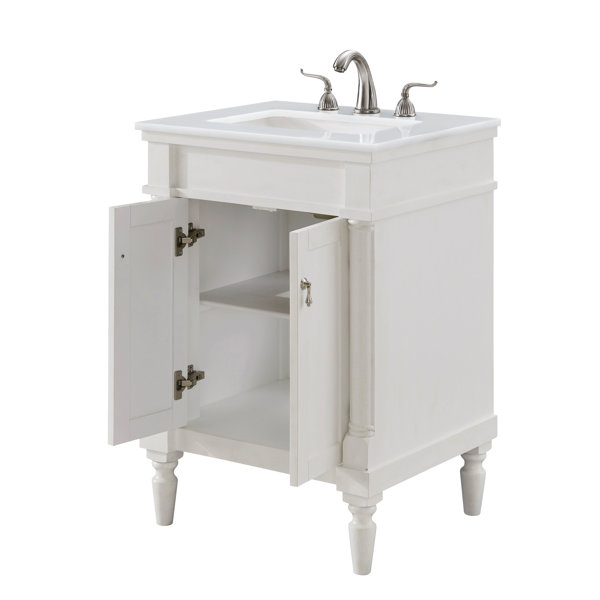 Joss & Main Uriah 24'' Single Bathroom Vanity with Top & Reviews | Wayfair