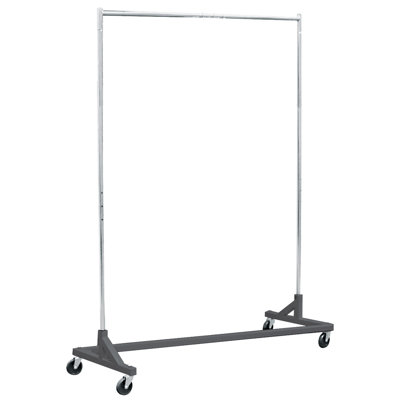 70" H X 63" W – Heavy-Duty Z Rack Clothing Rack With Rolling Base