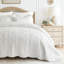 Ensemble de courtepointe 100% coton Scallop Edge-116732109-116732107
