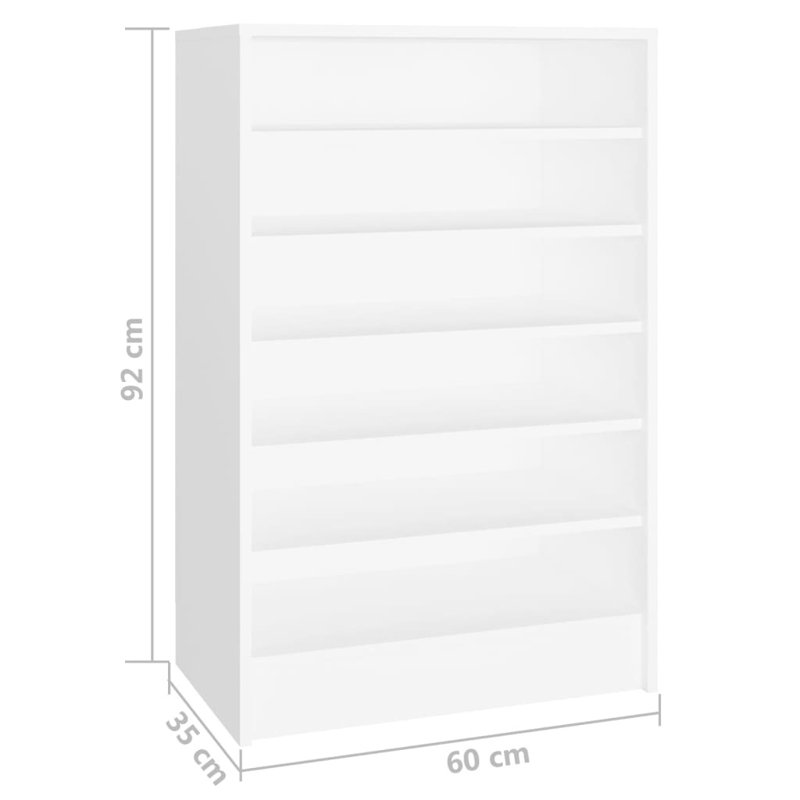 Shoe Cabinet Engineered Wood, White