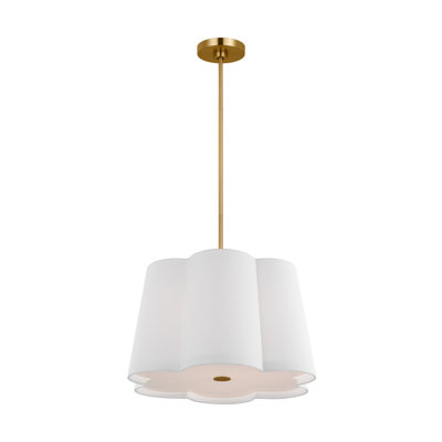 Taj 3-Light Burnished Brass Pendant