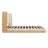 Upholstered Platform Bed with Wingback Headboard, Low Profile Bed Frame with Sturdy Wood Slat Support, Weight Capacity 800 lbs, No Box Spring Needed, Beige+Natural, Queen-1926268756
