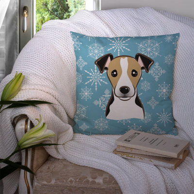  Coussin Snowflake Jack Russell Terrier
