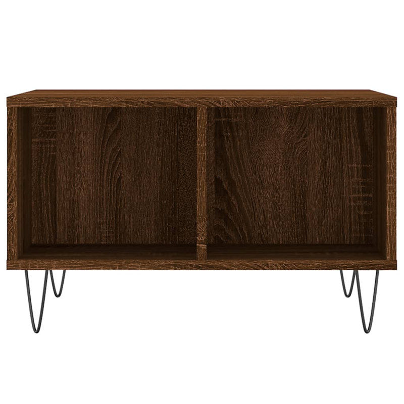 Caihe Coffee Table with Storage, Brown Oak