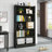 6-Tier  Library Bookshelf With Storage For Living Room, Office, Bedroom-1054182775-1054182772