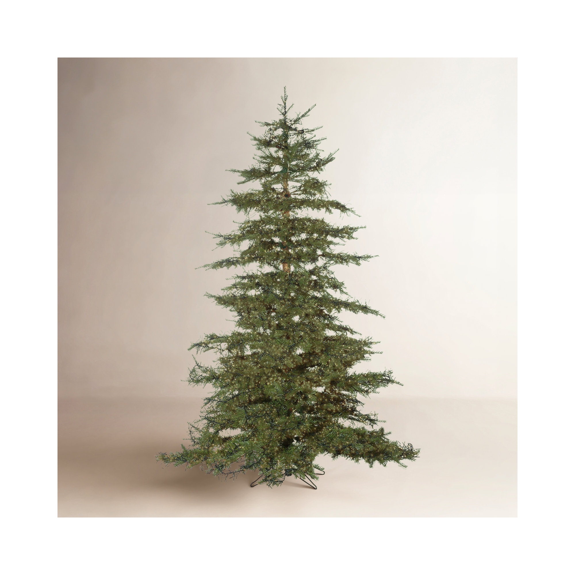 90' Lighted Artificial Pine Christmas Tree