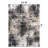 Abstract Yellow/Black/Gray Area Rug-1849441068