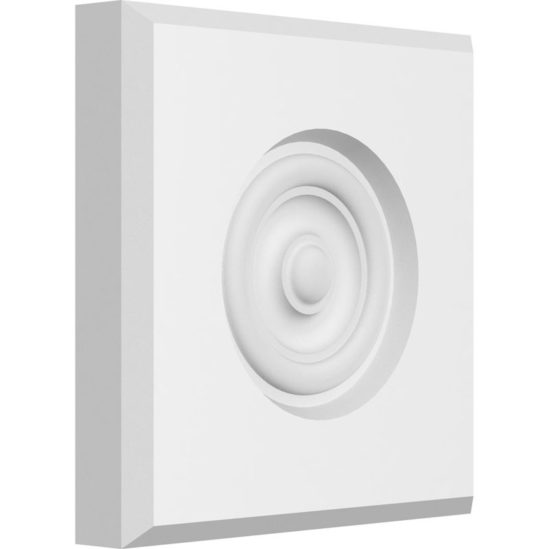Rosette standard Sedgwick Bullseye avec bord biseauté, H 6 po x l 6 po x p 1 po