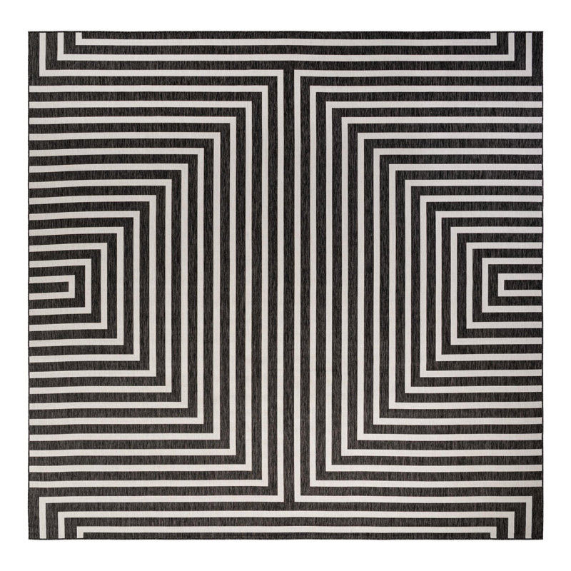 Tapis intérieur / extérieur d'extérieur moderne, Square 13'1"