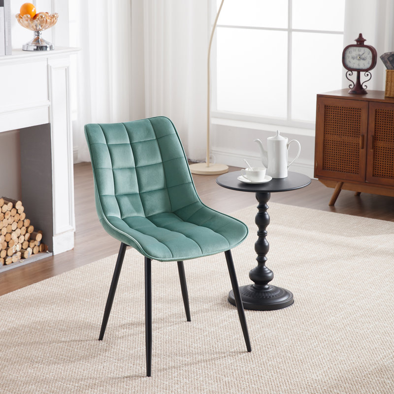 Vassar 46.5cm H Upholstered Side Chair, Türkis