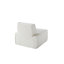 Fauteuil modulaire en sherpa avec assise profonde