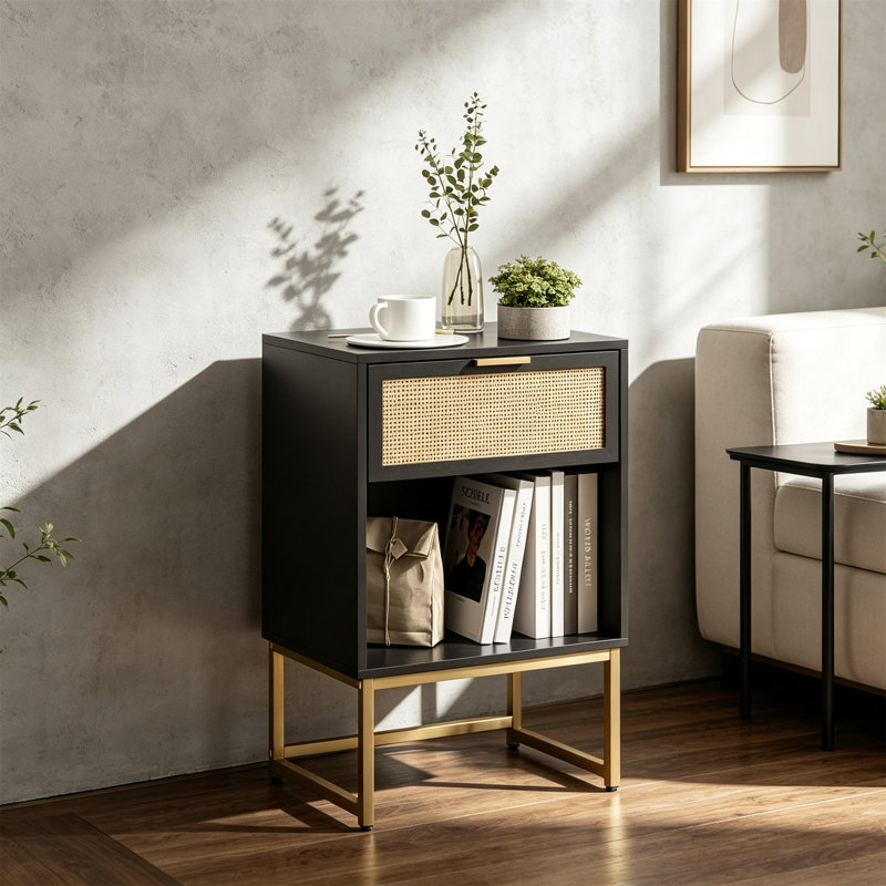 29 cm W Bedside Table