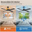 Ventilateur de plafond standard à 4 pales en bois pour l'intérieur avec fixation par tige-2022396284-2022396281-2022396279