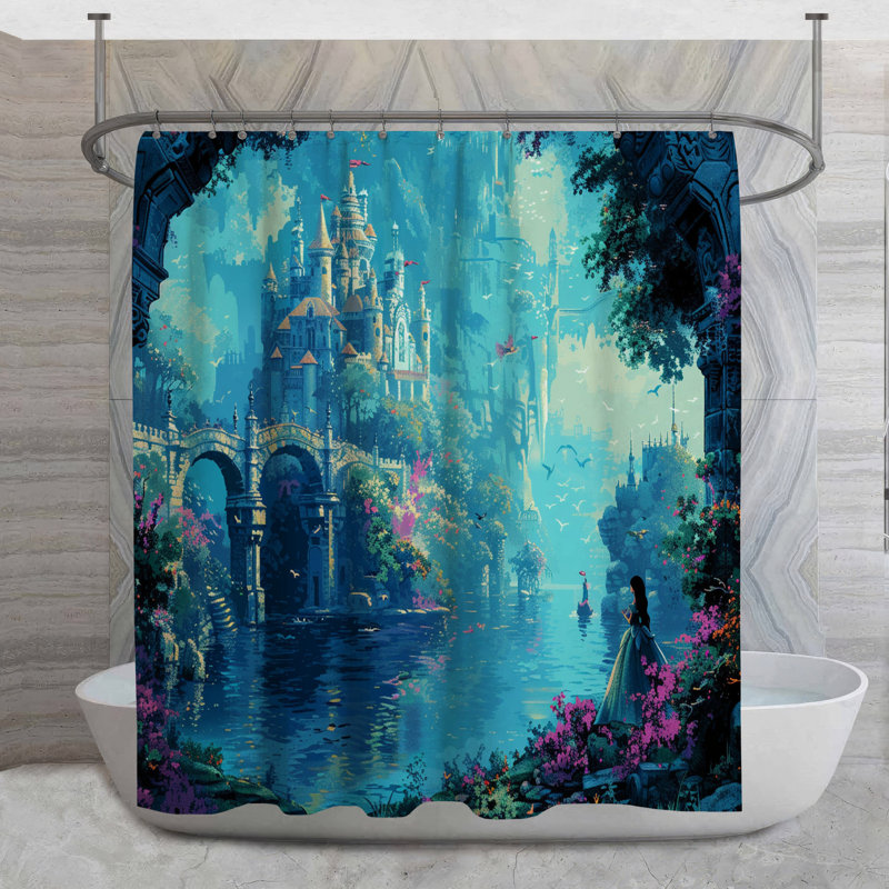 Ashtola Shower Curtain, 93"H x 70"W