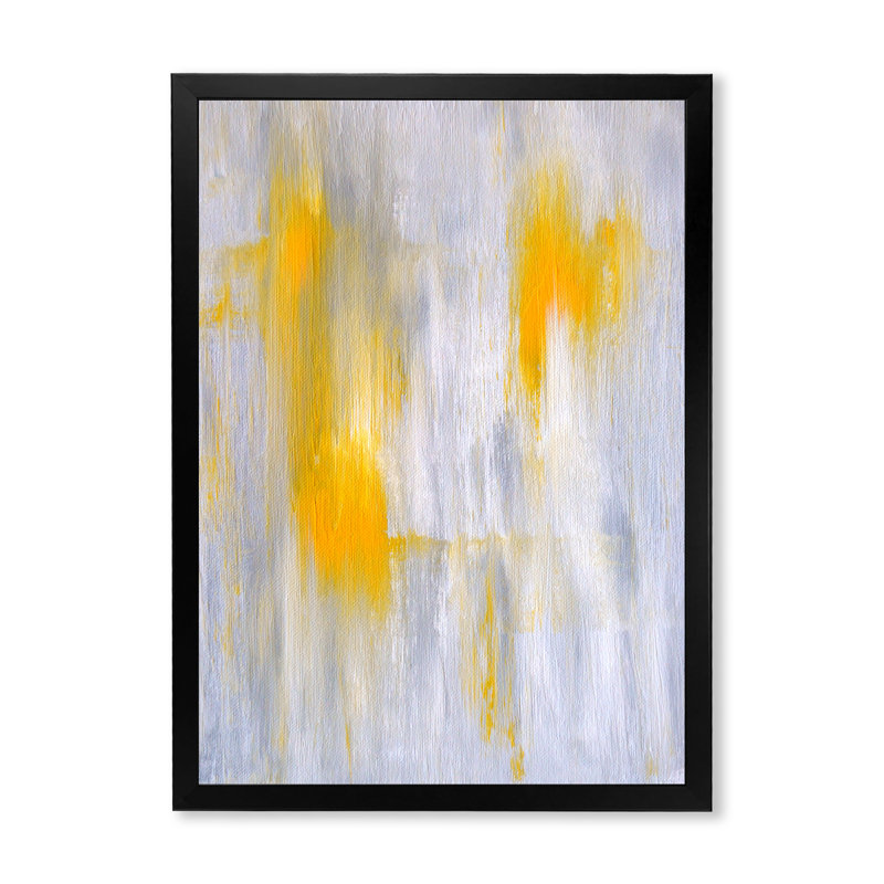 Fusion de l'abstrait - Peinture, Cadre photo noir, H 20 po x l 12 po
