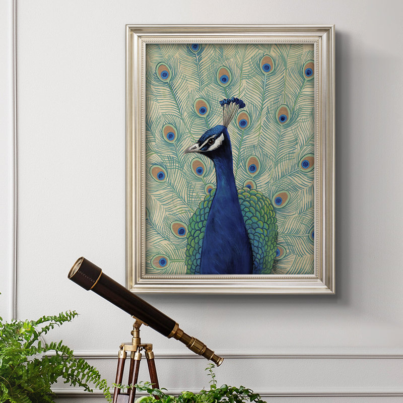 " Blue Peacock II ", 29" W x 41" H