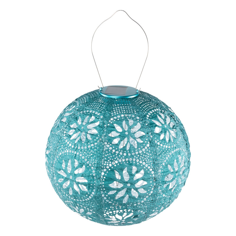 12'' Solar Powered Integrated LED Globe Lantern