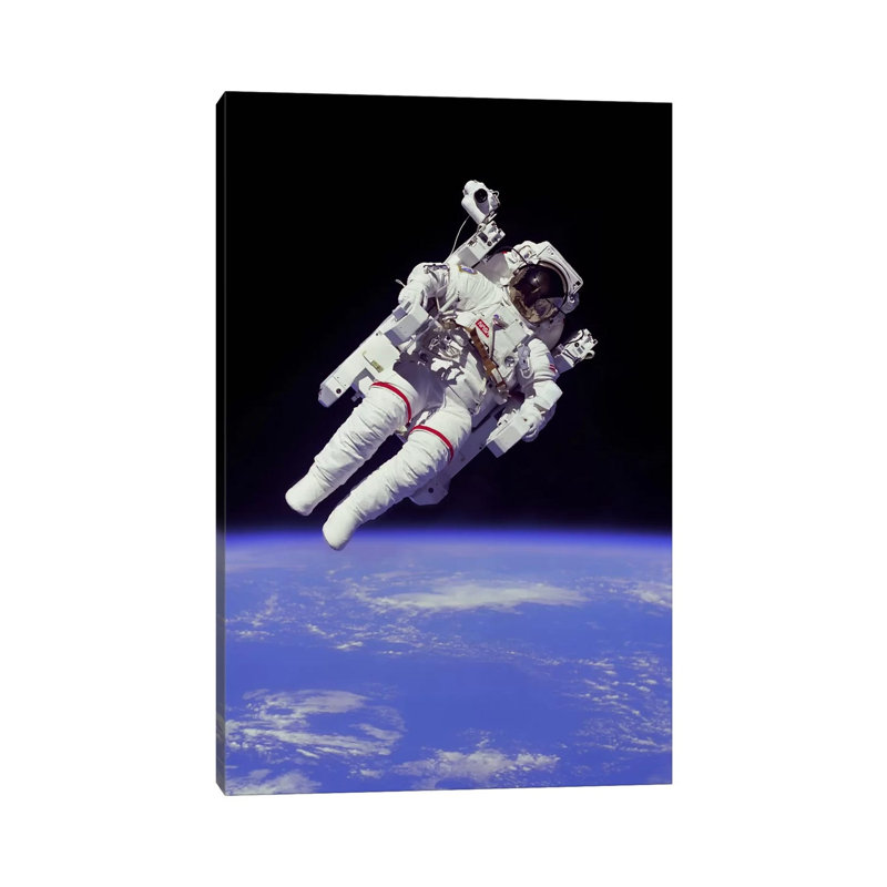 NASA Astronaut - Wrapped Canvas Print, 20.32 cm H x 30.48 cm W