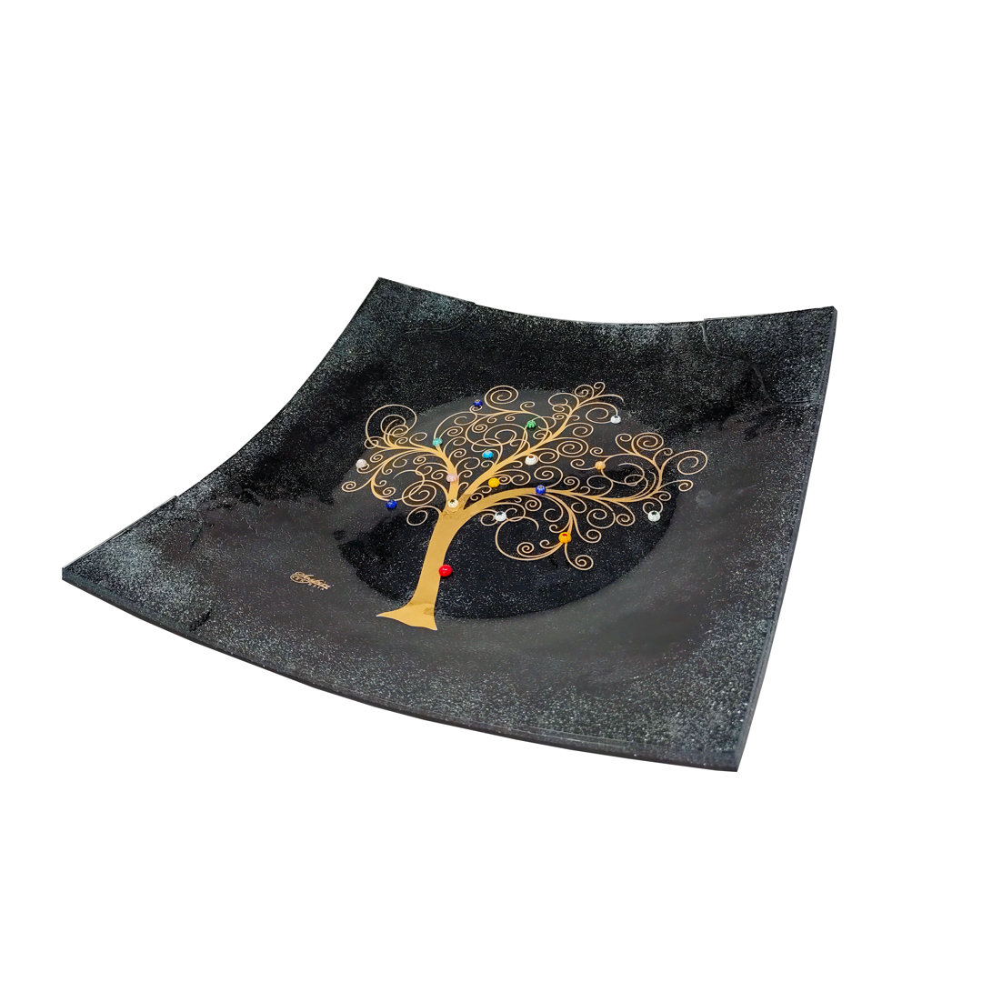 Clinkscales Glass Square Decorative Plate