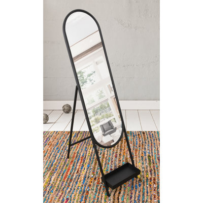 Miroir ovale en fer