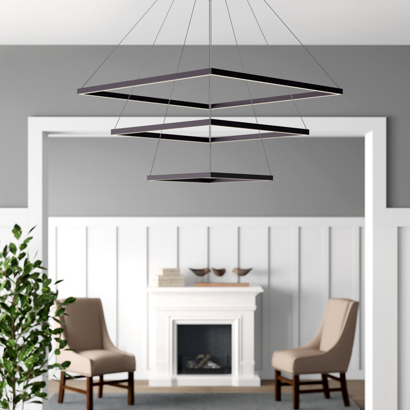 Agir 3 - Light Dimmable LED Tiered Chandelier