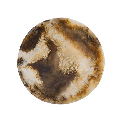 Matte Tortoise Resin Bowl Dia 17.7"
