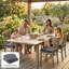 Outsunny Outdoor Chair Seat Cushions Set of 2, 7cm Foam, 40x40cm-1516626806