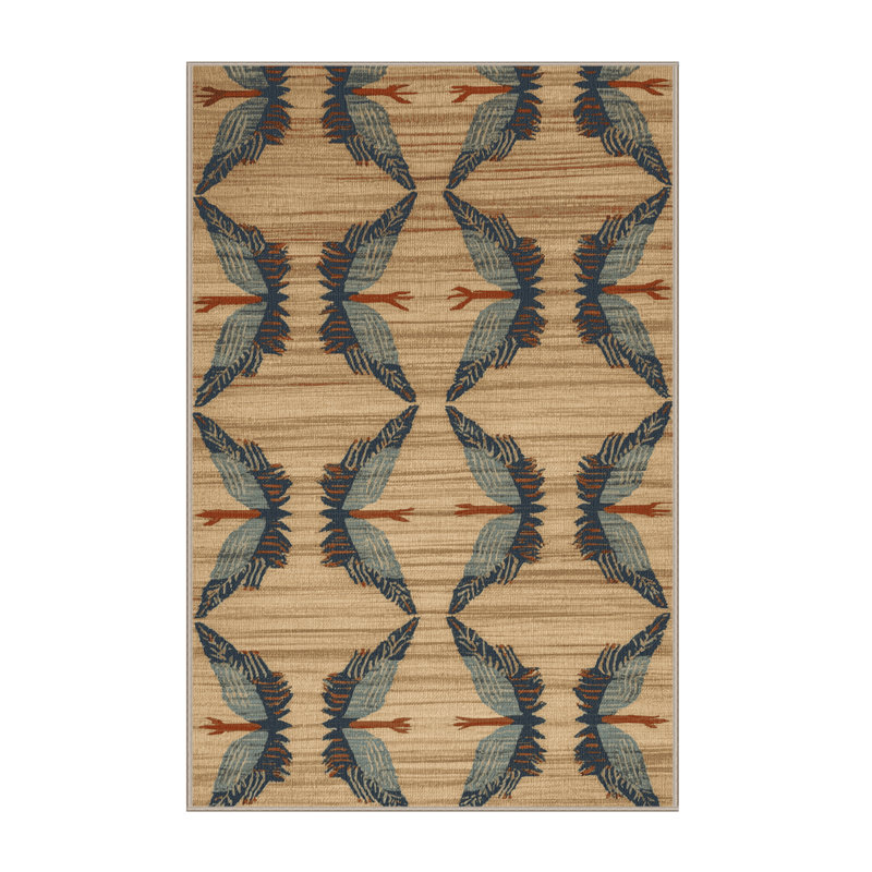  Tapis hawaïen lavable avec frégates, Rectangulaire 3 pi x 5 pi
