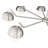 Trombetta 8 Light Chandelier in Matte Black-633678541