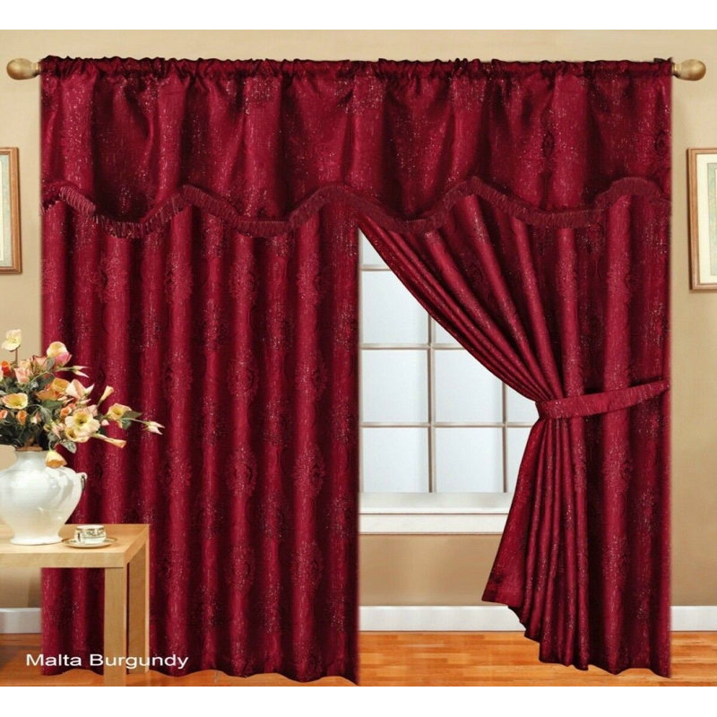 Doster Room Darkening Curtain Pair, Width 168cm x Drop 183cm 