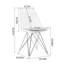 Chaise de salle à manger en velours Dillander (ensemble de 4)-2019816336
