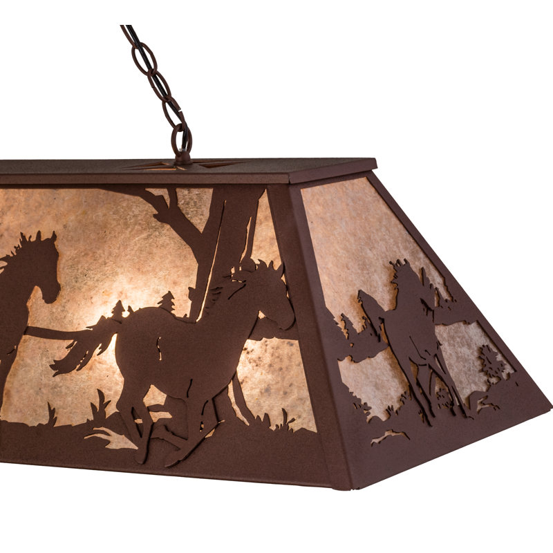 Rustic Lodge 9 - Light Pendant, Rust