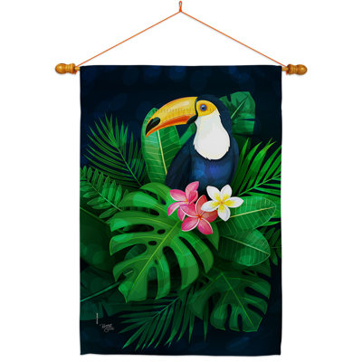 Double Sided 40'' H x 28'' W Polyester Animal Flag Set