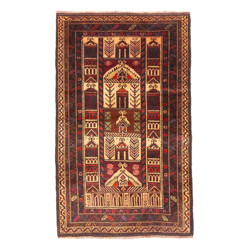 Tapis beige Teimani 2 pi 8 po x 4 pi 5 po