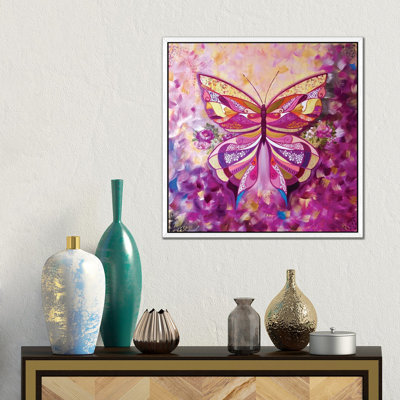 Pink Urania 1 Piece Wall Art on Canvas