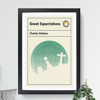 Book Cover Great Expectations Charles Dickens - Picture Frame Graphic Art