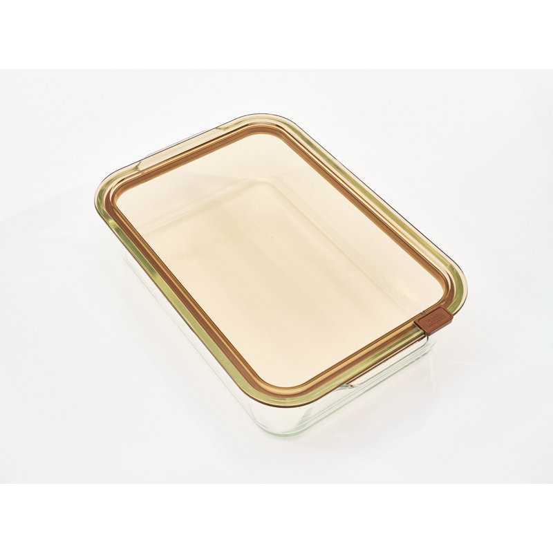 Stack XL Glass Food Storage Container, 3830ML, Brown