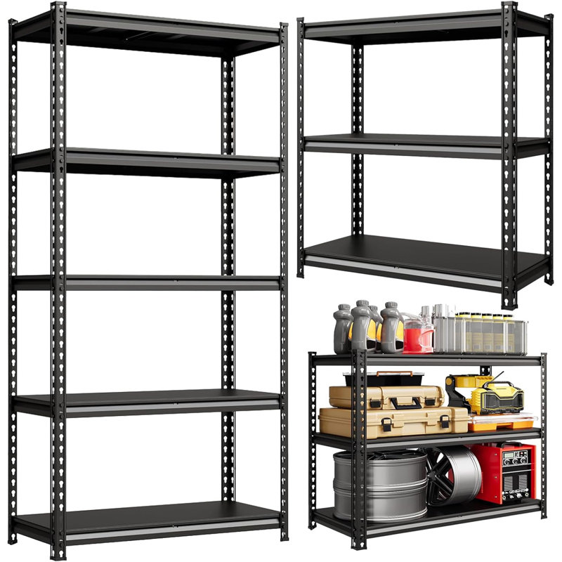 120cm W Steel Height -Adjustable Shelving Unit