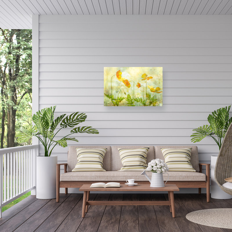 Hilda Van Der Lime A Orange Outdoor  Canvas, H 22 po x l 32 po
