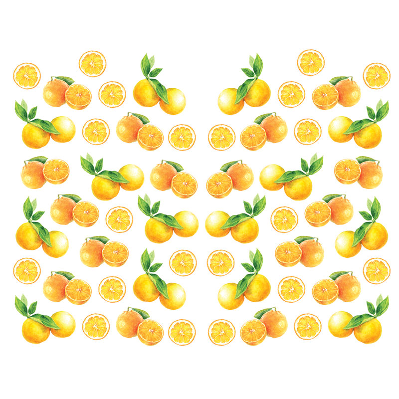 Adhésif décoratif oranges